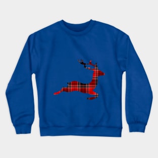 Christmas Running Deer Crewneck Sweatshirt